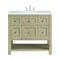 James Martin Vanities 36'' Single Vanity, Whitewashed Oak w/ 3 CM Ethereal Noctis Quartz Top 330-V36-WWO-3ENC - alternate 1